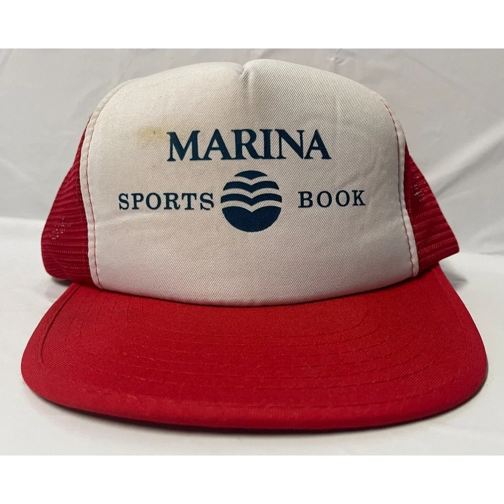 MARINA SPORTS BOOK VINTAGE‎ CAP TRUCKER CAP